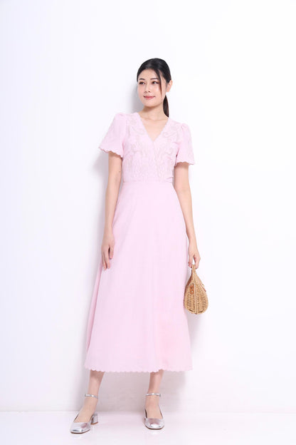 Nellie A-line Linen Dress