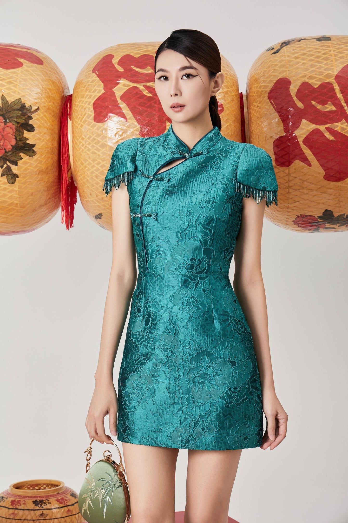Cai Orient Pearl Qipao Dress