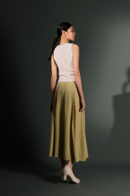 Fiona Embossed A-line Skirt