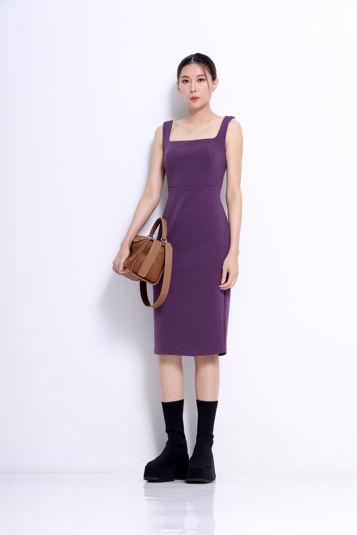Nora Square Neck Bodycon Dress