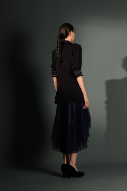 Pansy Asymmetrical Tulle Skirt