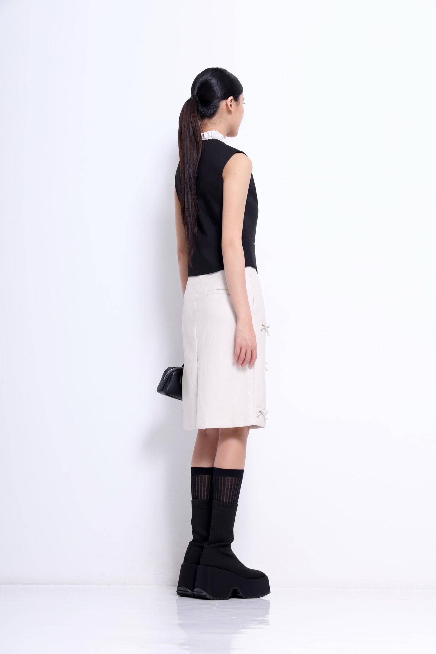 Bella Lace Collar Tailored Vest
