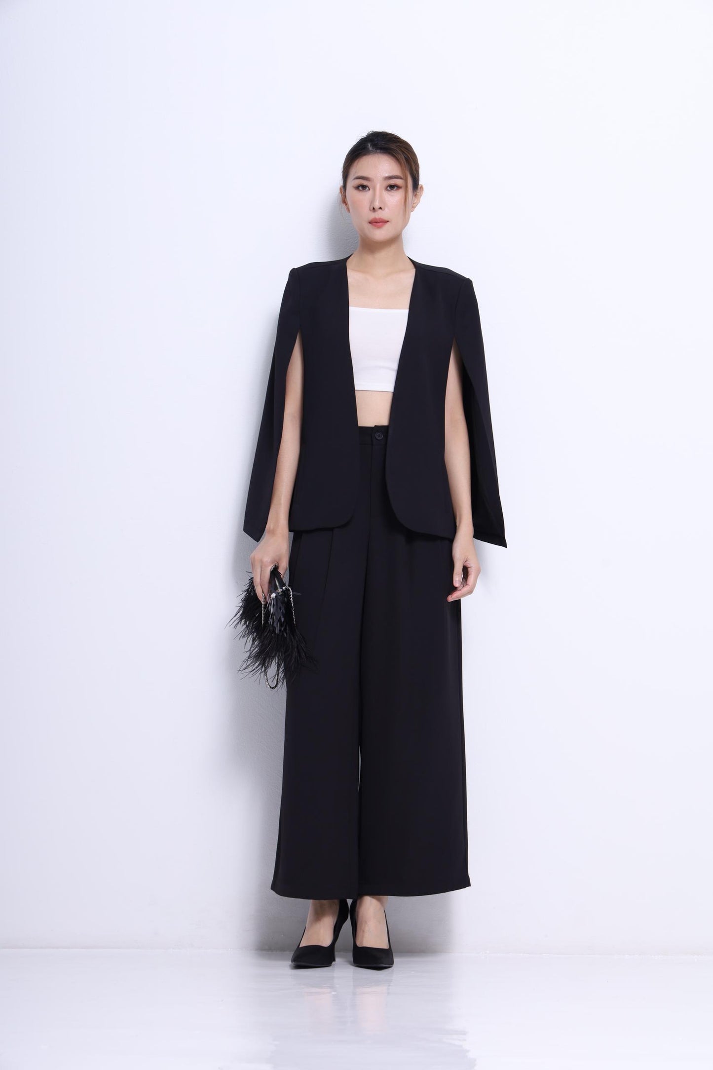 Jace Tailored Cape Blazer