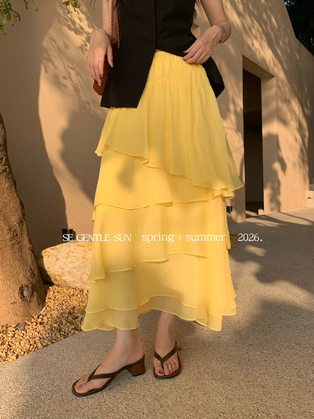 Gina Asymmetrical Layered Skirt