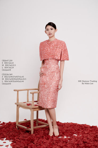 Fan Hua Orient Cropped Cape Jacket