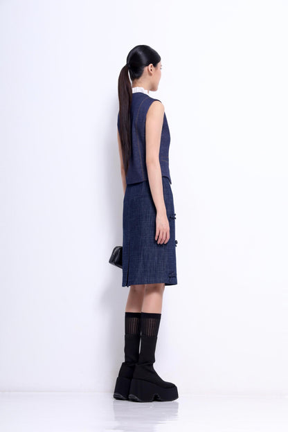 Bella Lace Collar Tailored Vest
