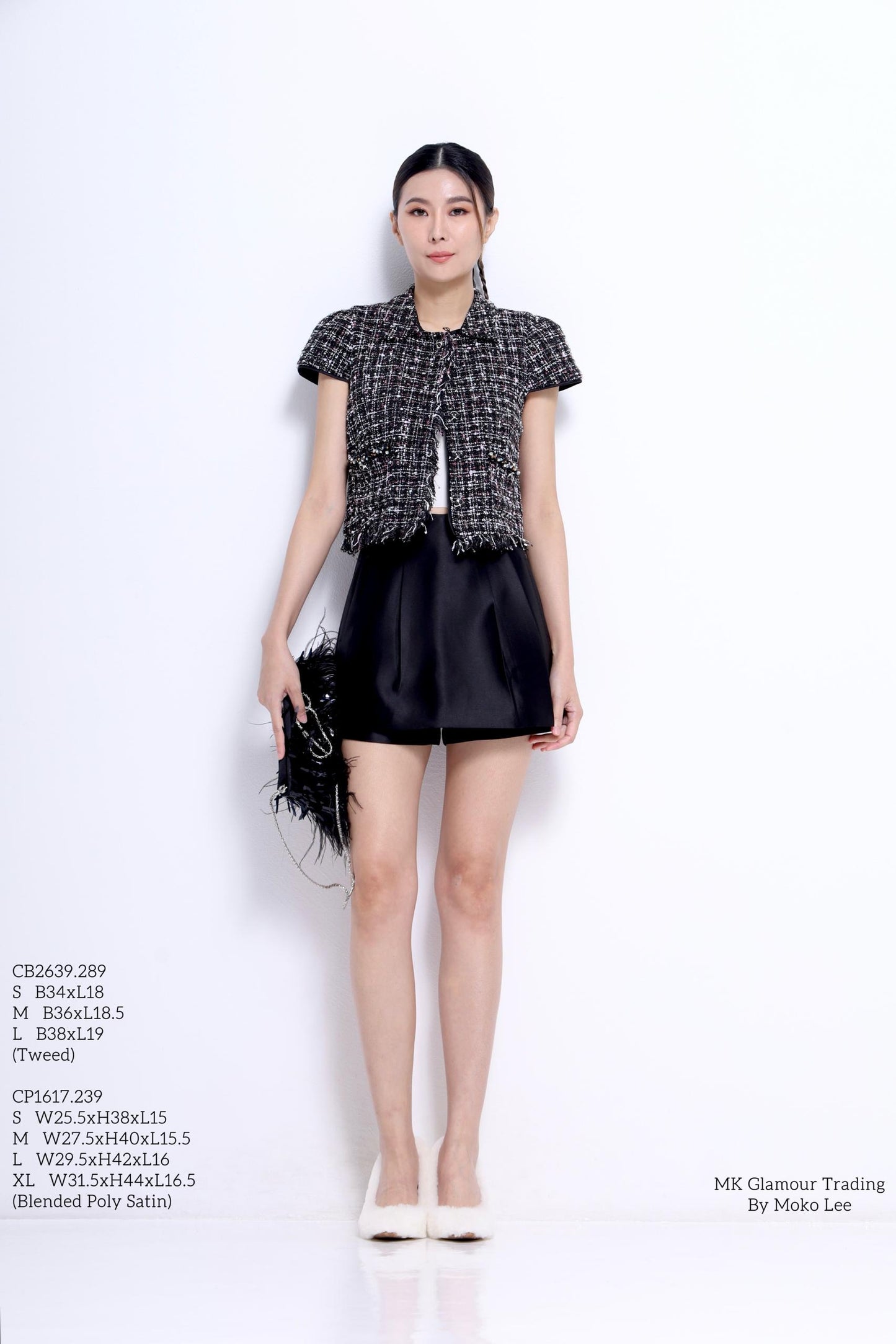 Venetia A-line Satin Skorts