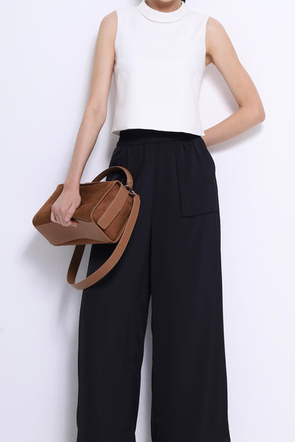 Nara Elastic Satin Loose Pants