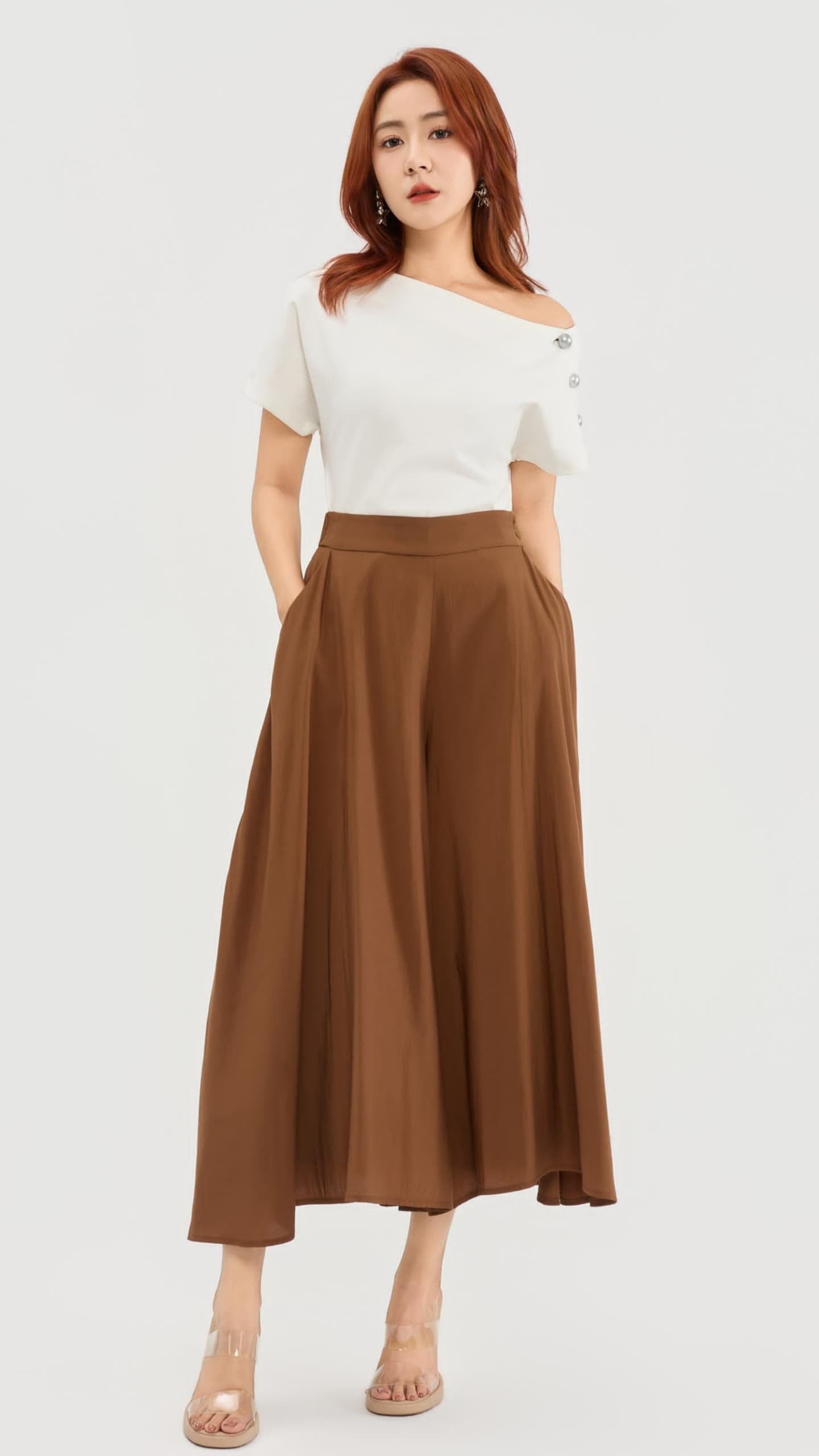 Ziri Drop Shoulder Asymmetrical Top