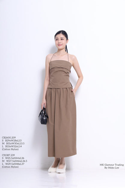 Fanny Column Maxi Skirt