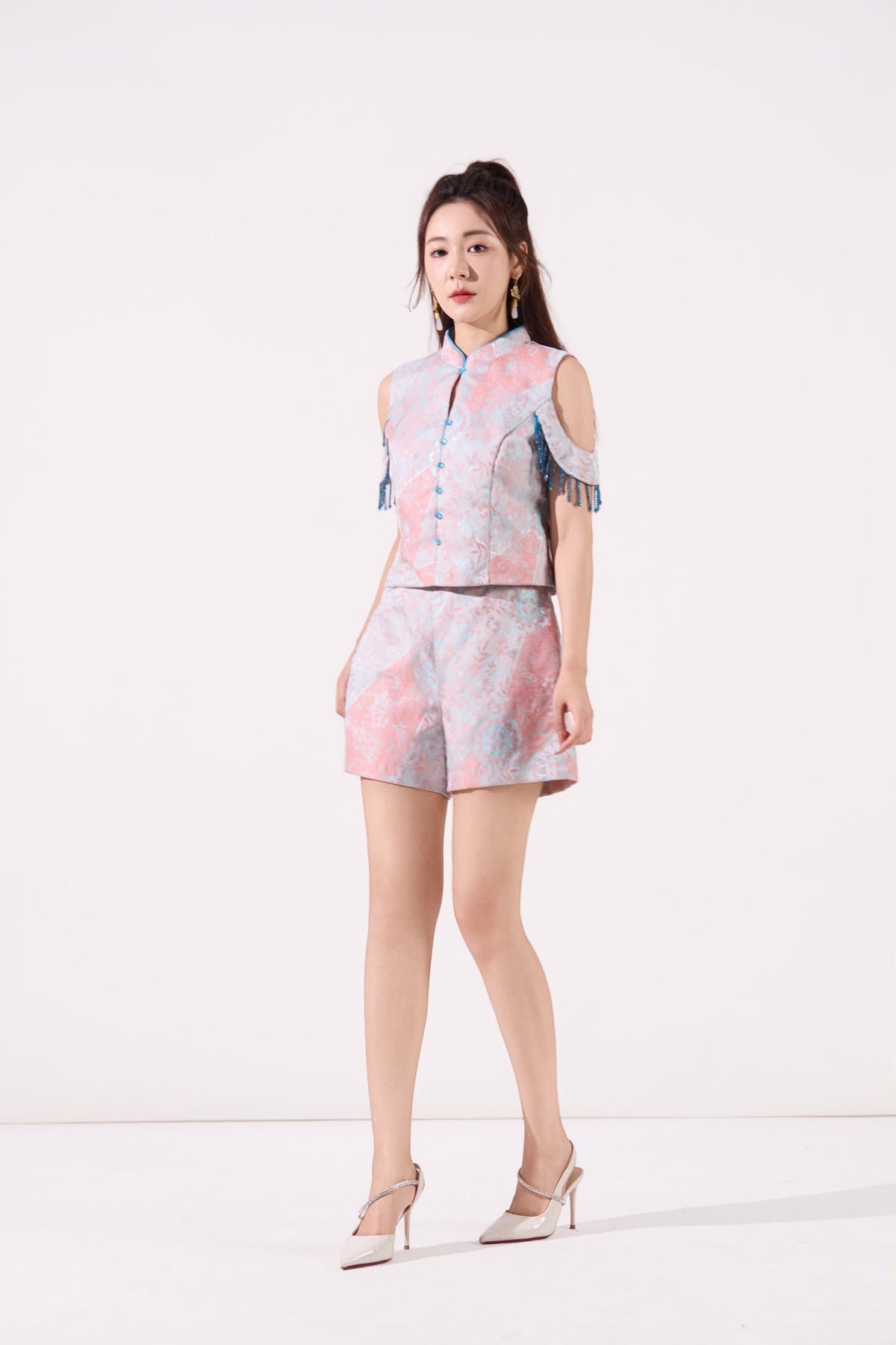 Lin Oriental Jacquard Shorts