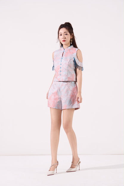 Lin Oriental Jacquard Shorts