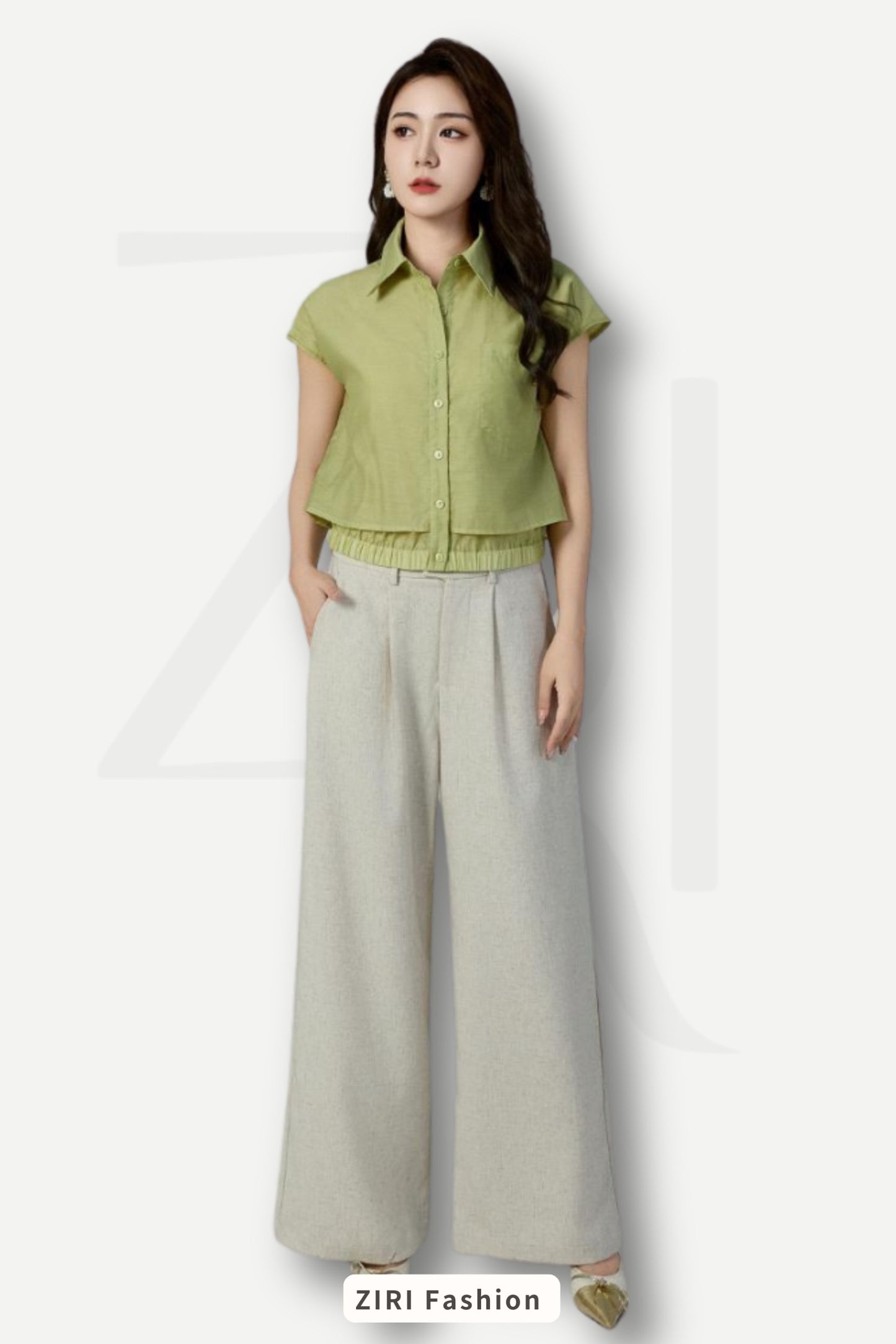 Ziri Tencel Layered Shirt
