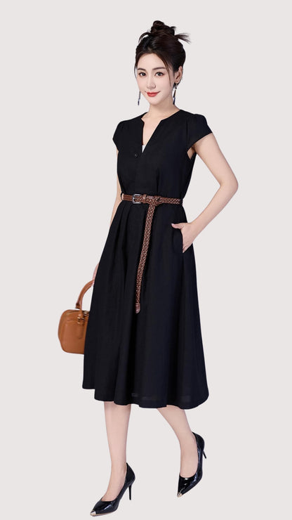 Ziri V-Neck Aline Dress