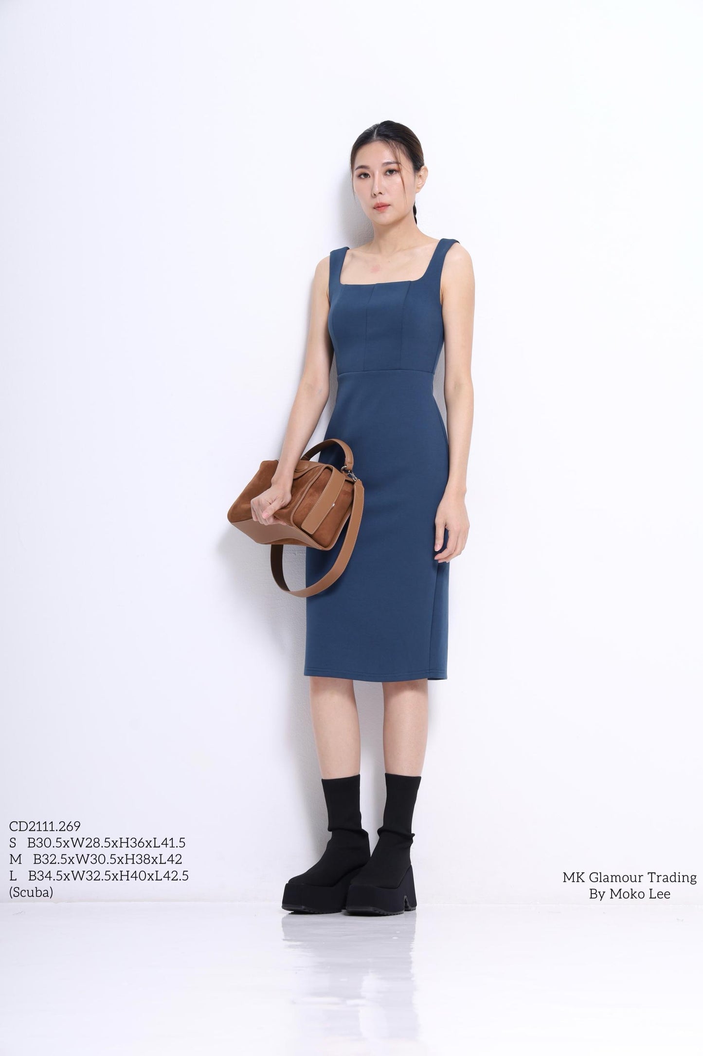 Nora Square Neck Bodycon Dress
