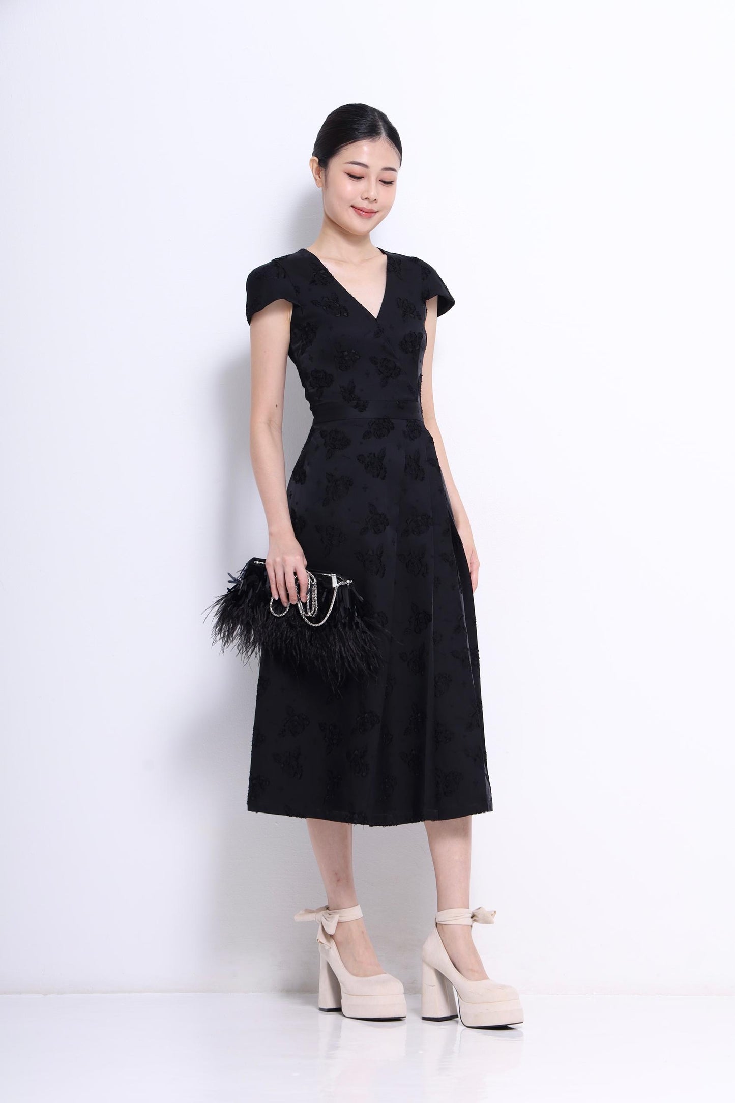 Chloe Jacquard A-line Dress