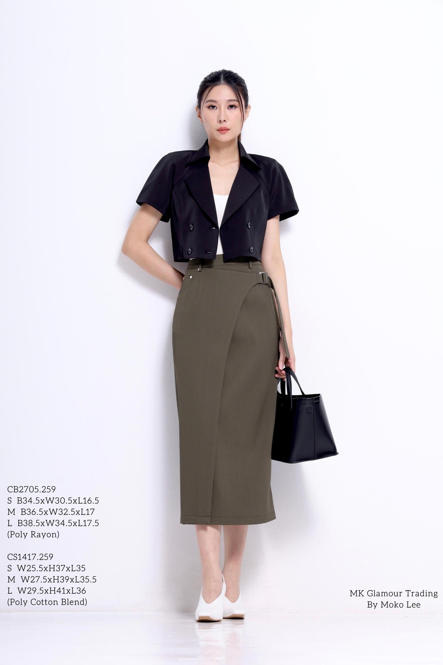 Opal Cropped Blazer Top