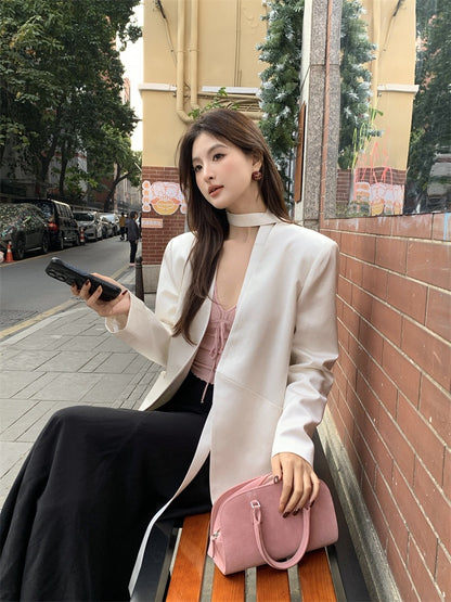 Zena Oversized Linen Blazer