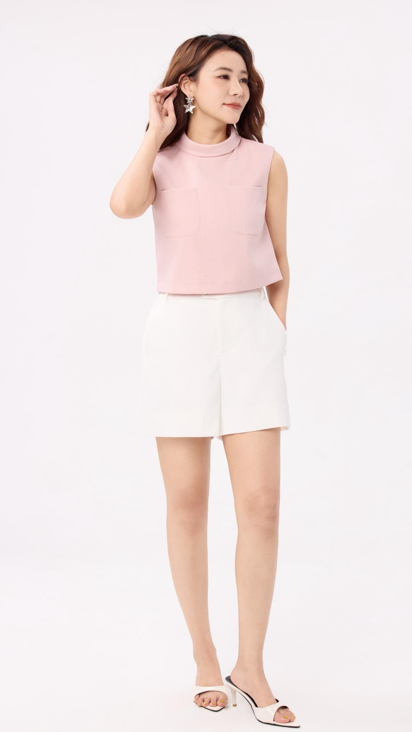 Ziya Round Neck Boxy Top
