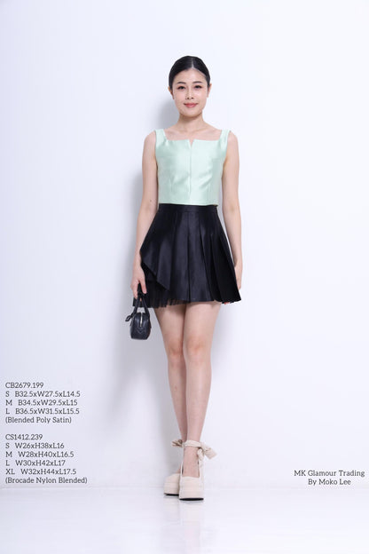 Venice Square Neck Satin Top