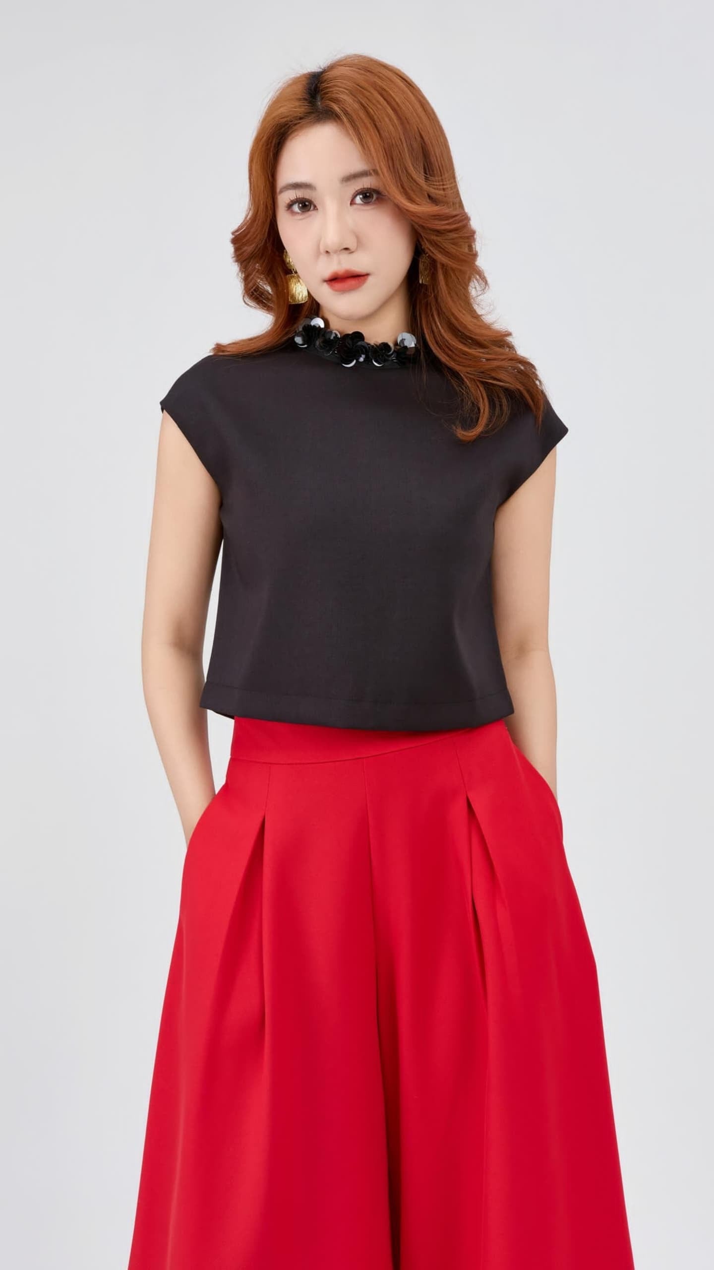 Ziri Flower Sequins Top