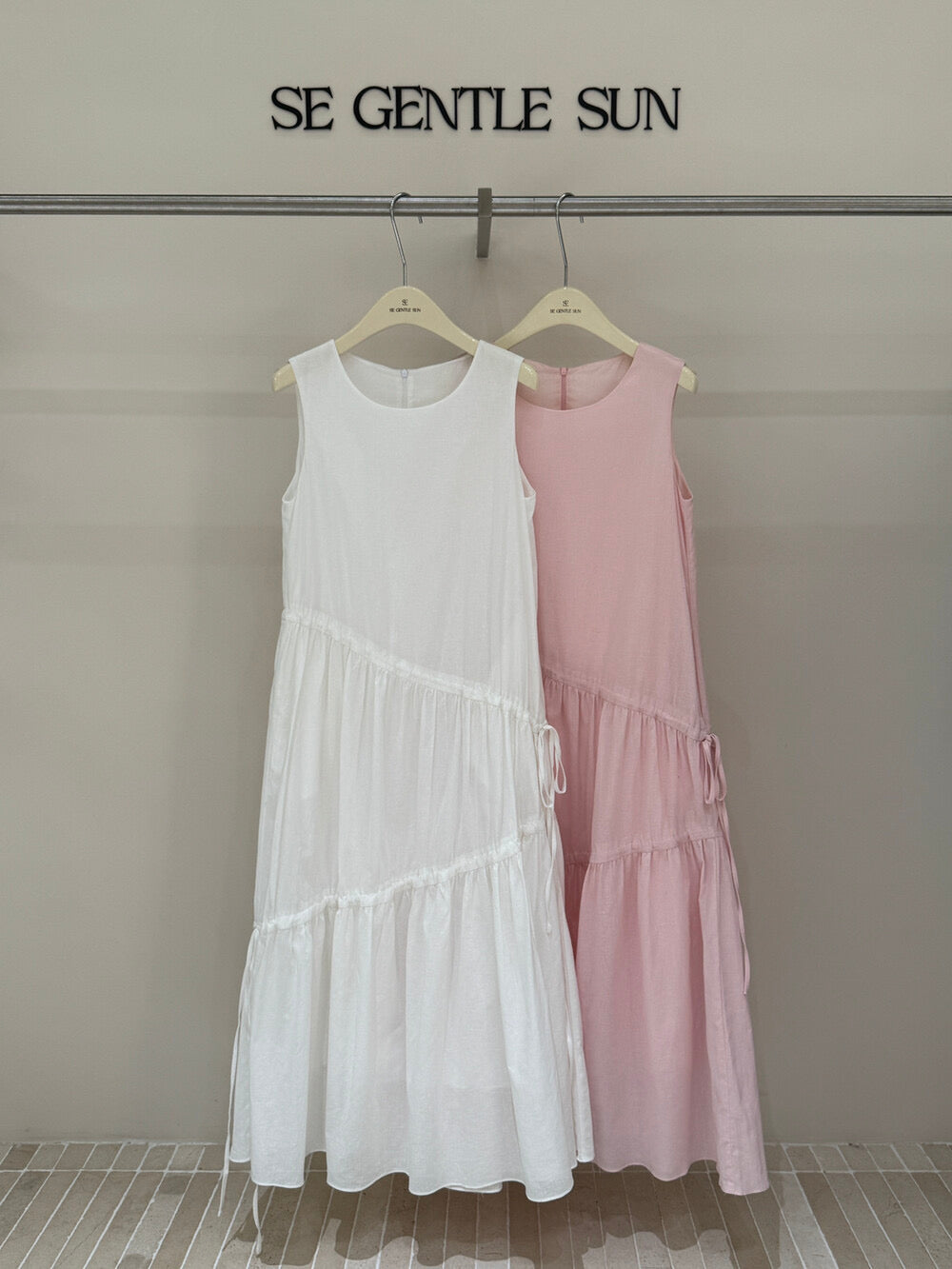 Kyla Cotton Linen Asymmetrical Dress