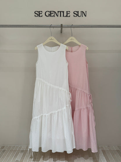 Kyla Cotton Linen Asymmetrical Dress