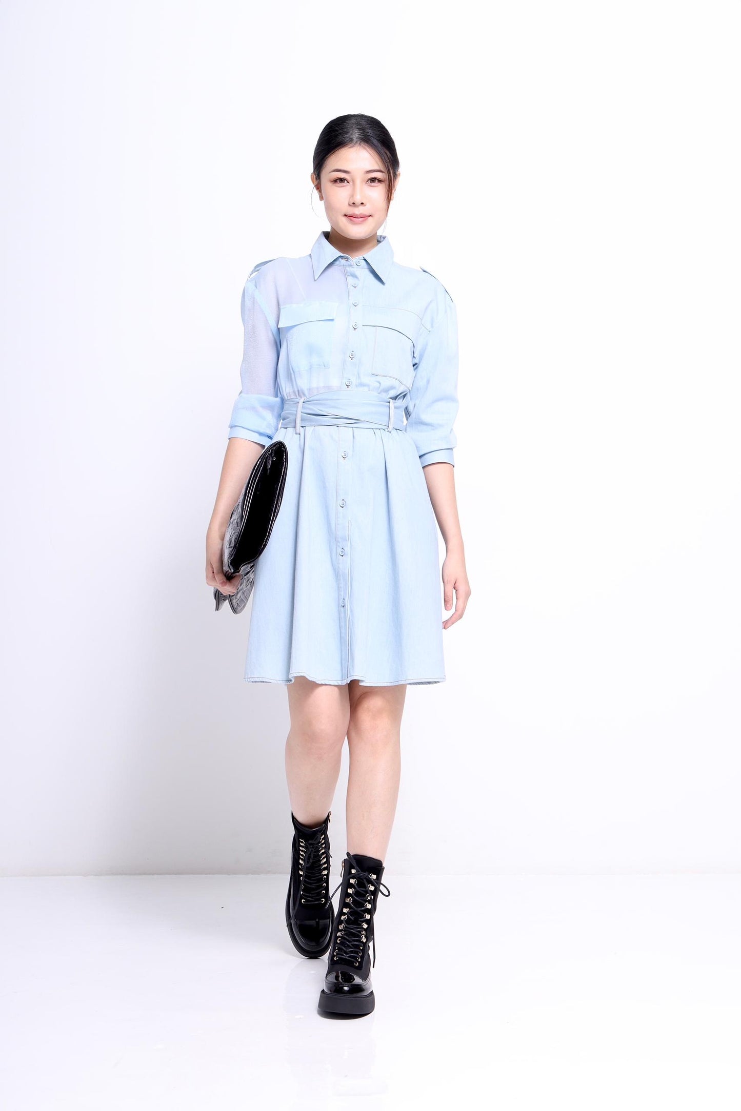 Jeon Denim Shirt Dress