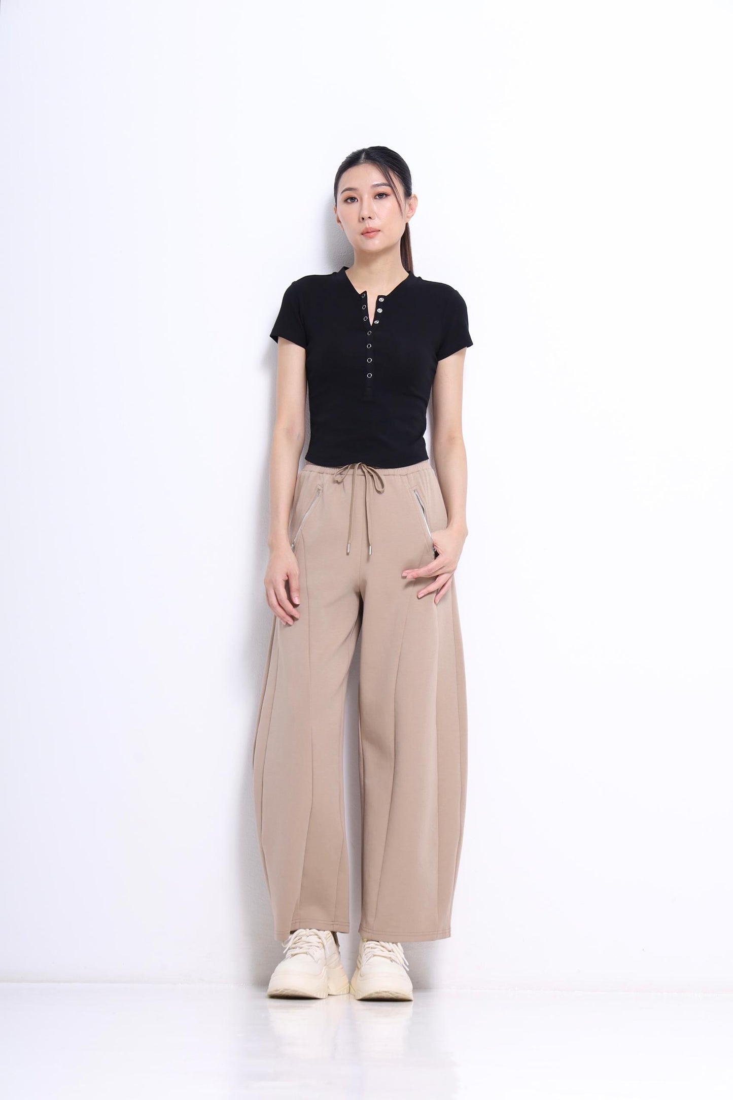 Charlie Button Down Fitted Tee