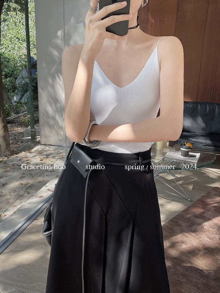 Olivia Asymmetrical Pleated Skirt