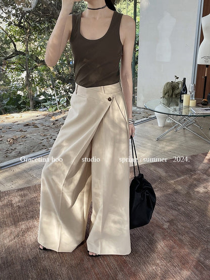 Faye Overlap Wide Leg Pants
