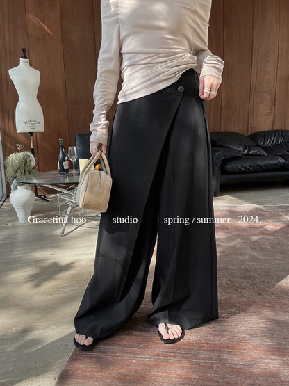 Faye Overlap Wide Leg Pants