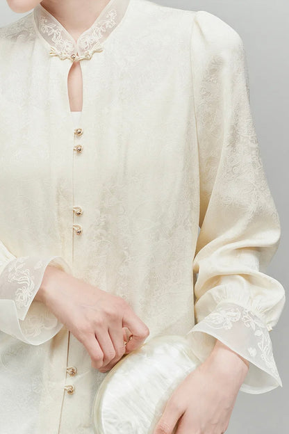 Gu Zhi Orient Tencel Shirt
