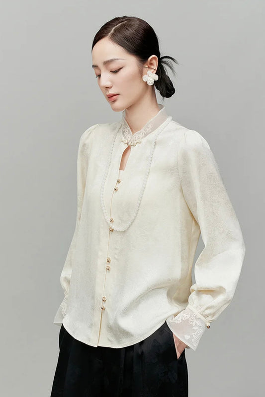 Gu Zhi Orient Tencel Shirt