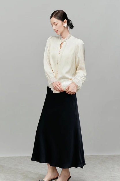 Gu Zhi Orient Tencel Shirt