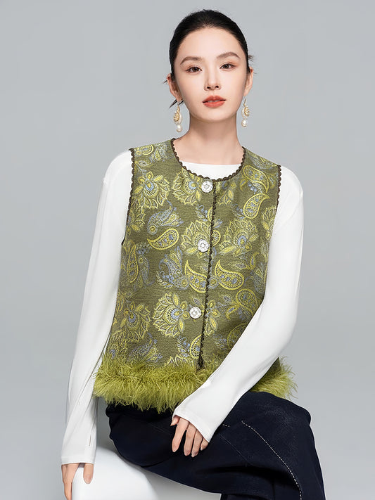 Lui Embroidered Orient Vest