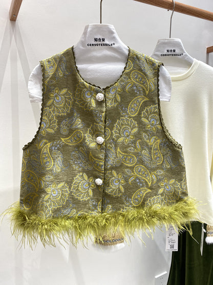 Lui Embroidered Orient Vest