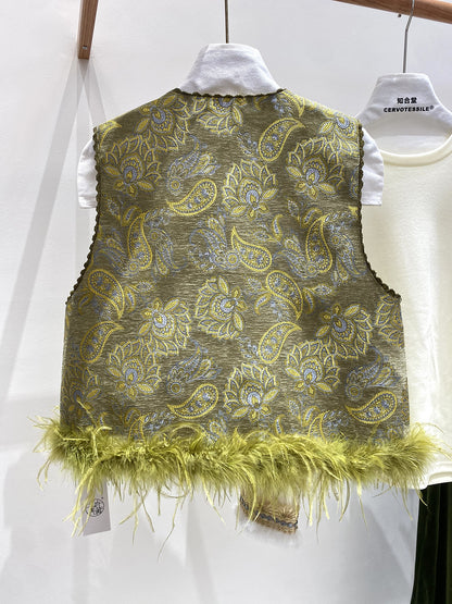 Lui Embroidered Orient Vest