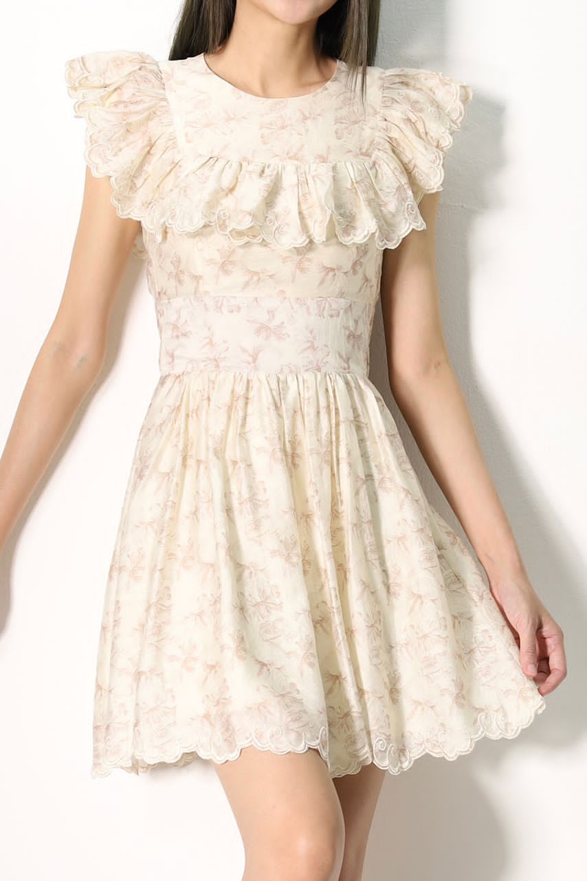 Sophie Vintage Floral Lace Dress