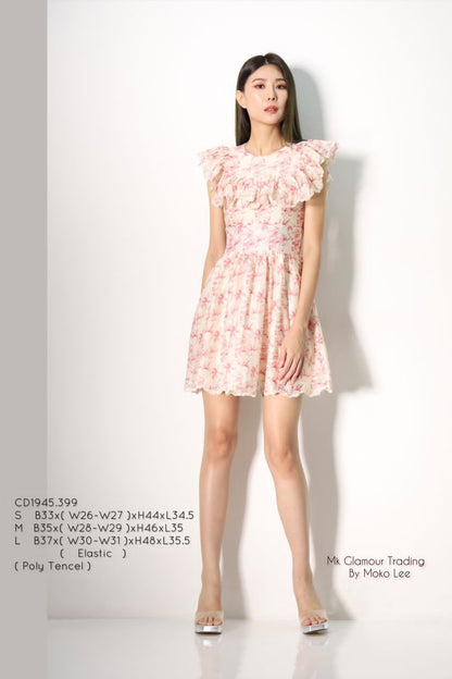 Sophie Vintage Floral Lace Dress