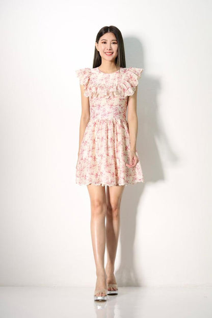 Sophie Vintage Floral Lace Dress