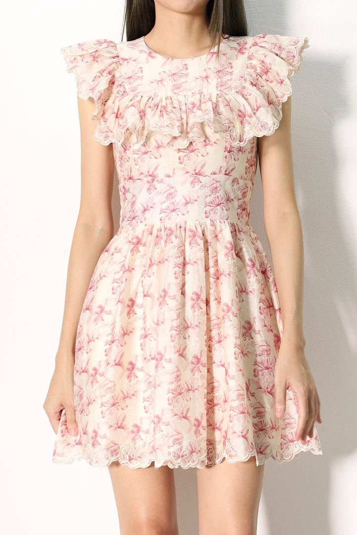 Sophie Vintage Floral Lace Dress