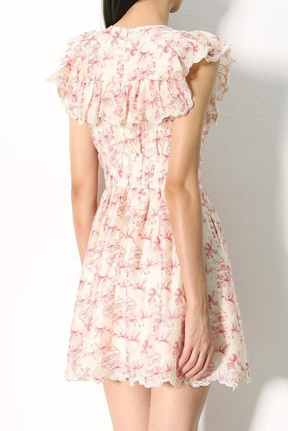 Sophie Vintage Floral Lace Dress