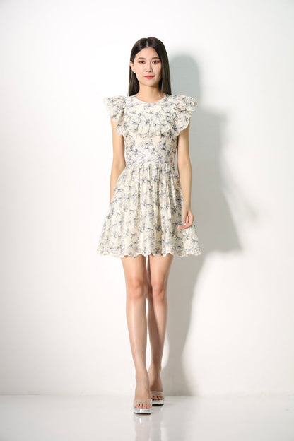 Sophie Vintage Floral Lace Dress