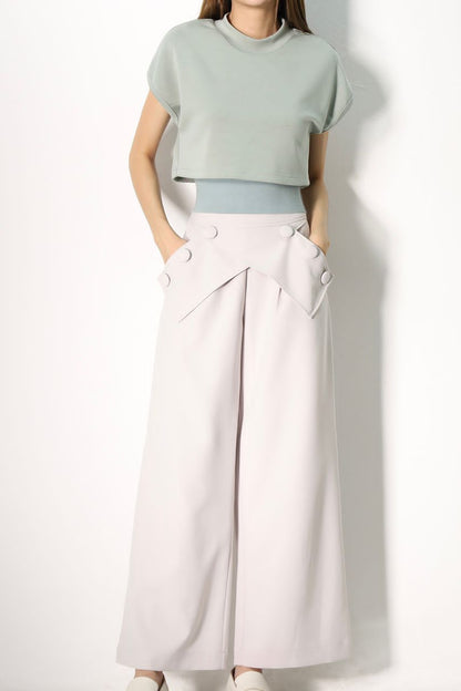 Nicole Cross Button Pants