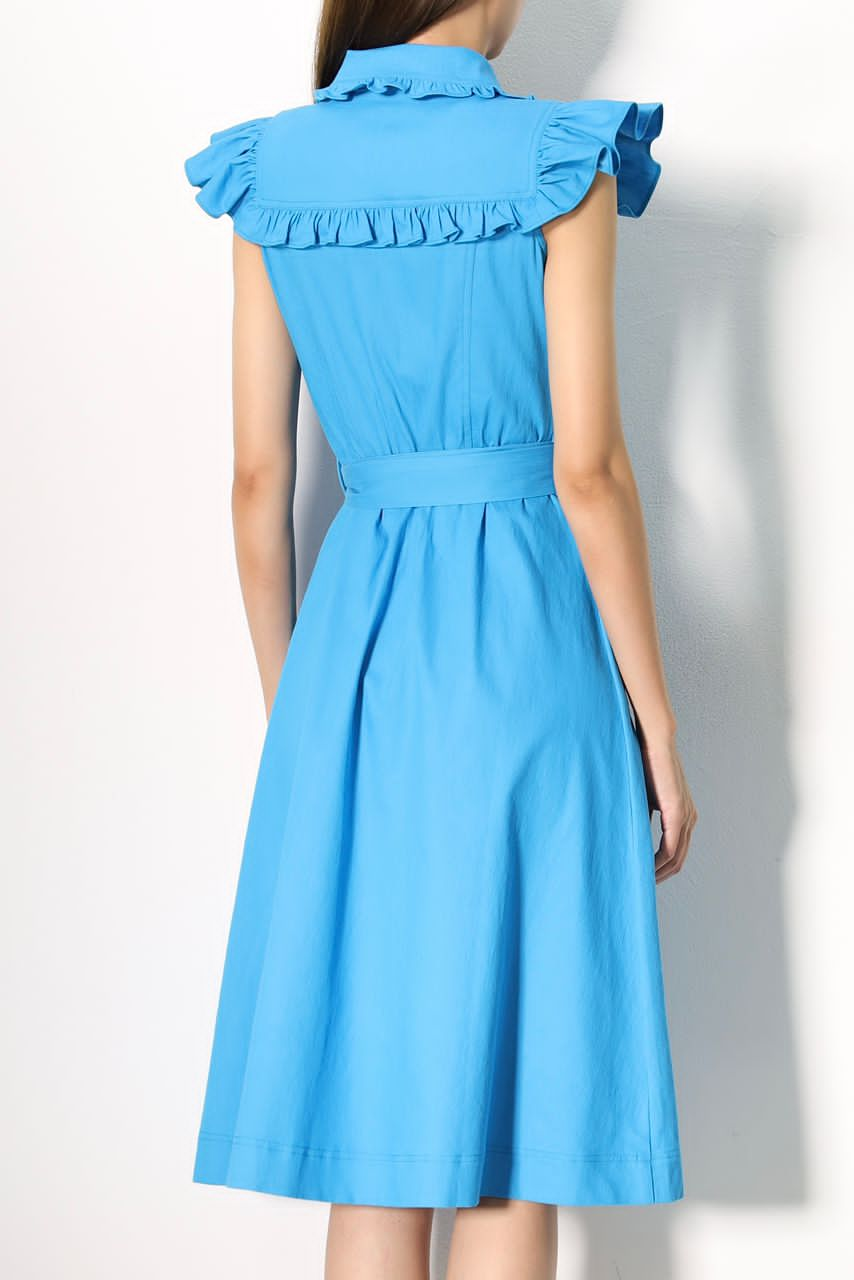 Summer Ruffle Denim Dress