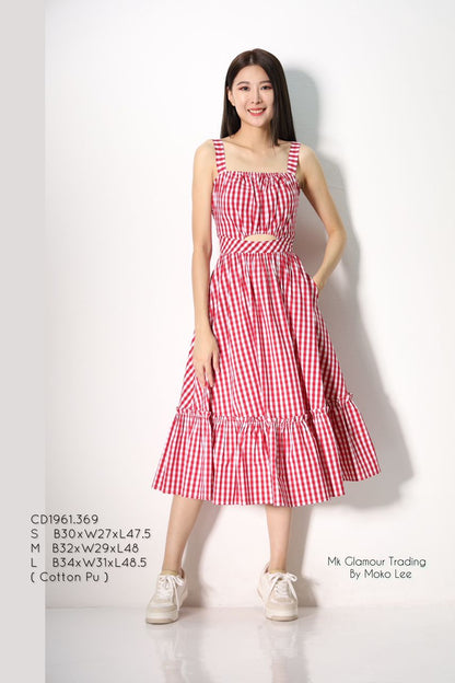 Sweet Heart Checkered Dress