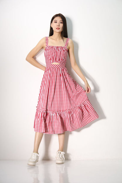 Sweet Heart Checkered Dress