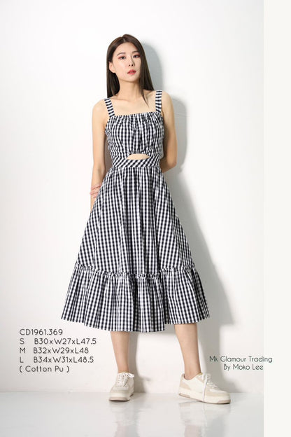 Sweet Heart Checkered Dress