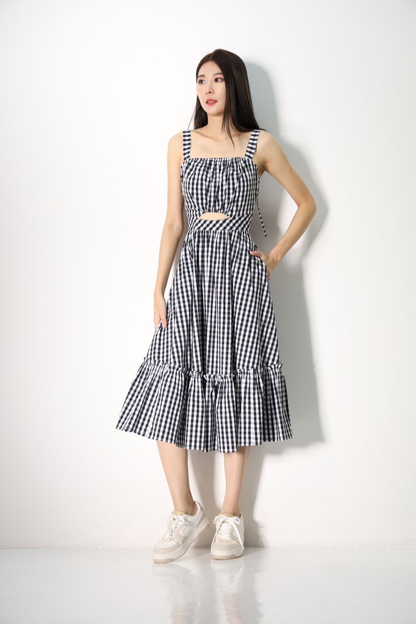 Sweet Heart Checkered Dress